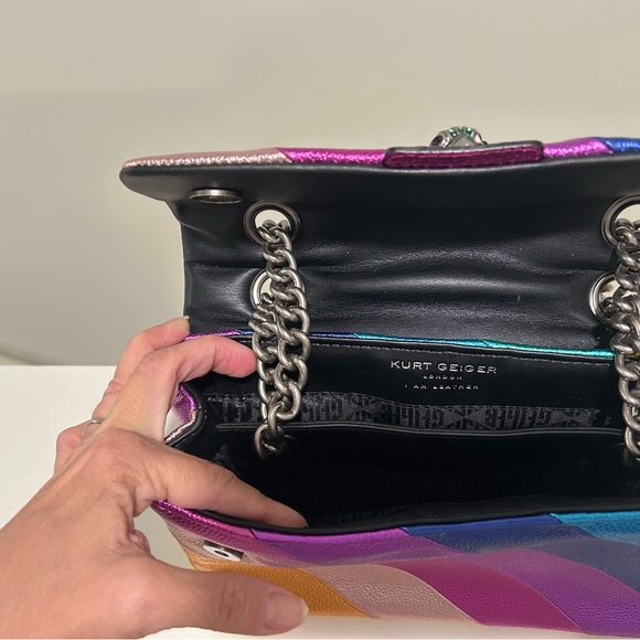 Kurt Geiger Multicolor Rainbow Shoulder Bag - Picture 14 of 16